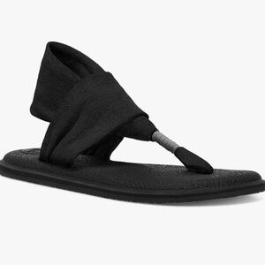 Sanuk Black Yoga Sling 2 Sandals